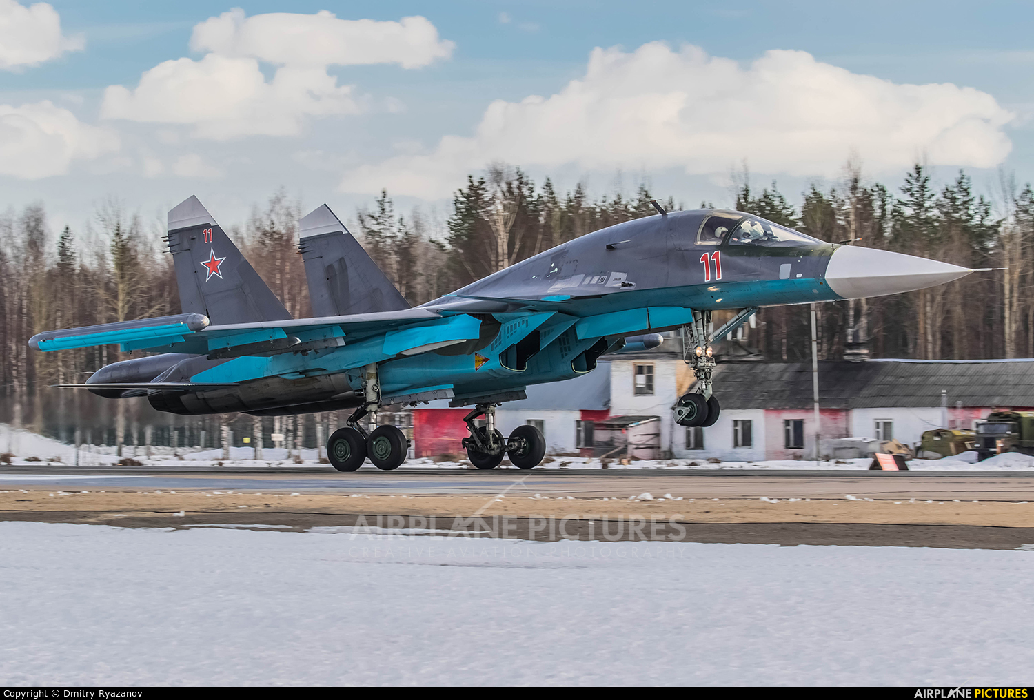 Russia - Air Force 11 aircraft at Petrozavodsk