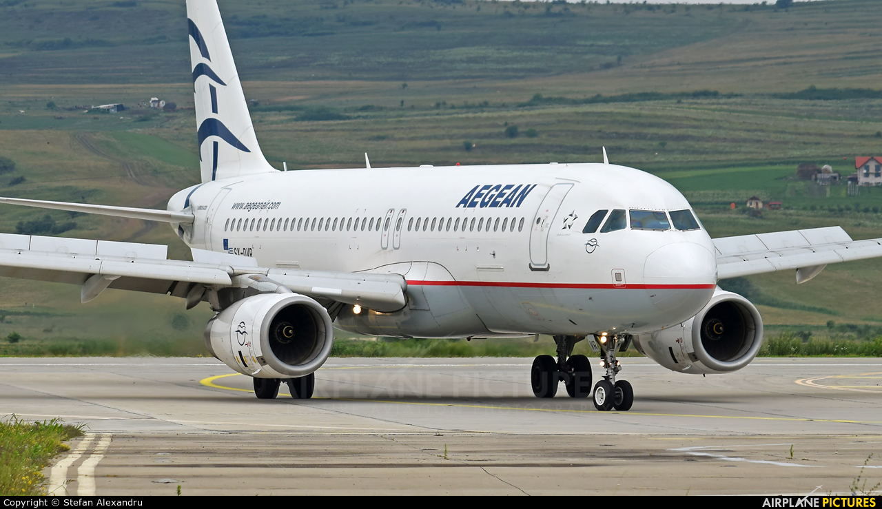 Aegean Airlines SX-DVR aircraft at Cluj Napoca - Someseni