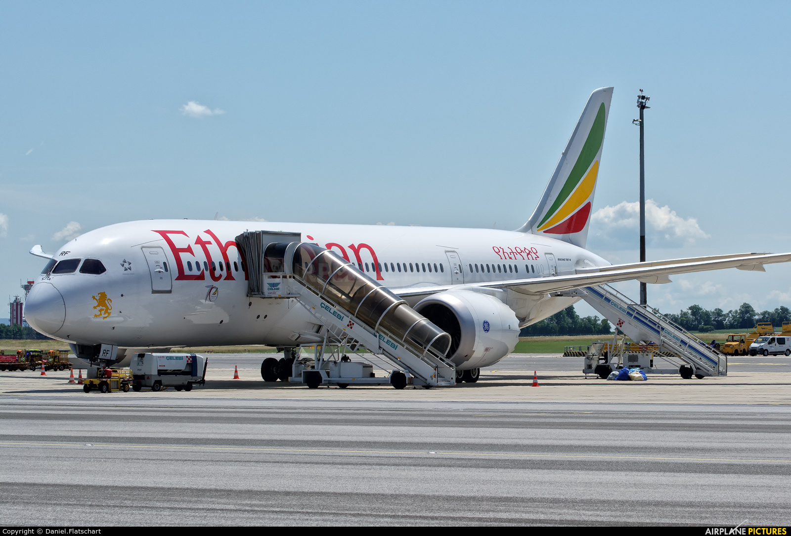 Ethiopian Airlines ET-ARF aircraft at Vienna - Schwechat