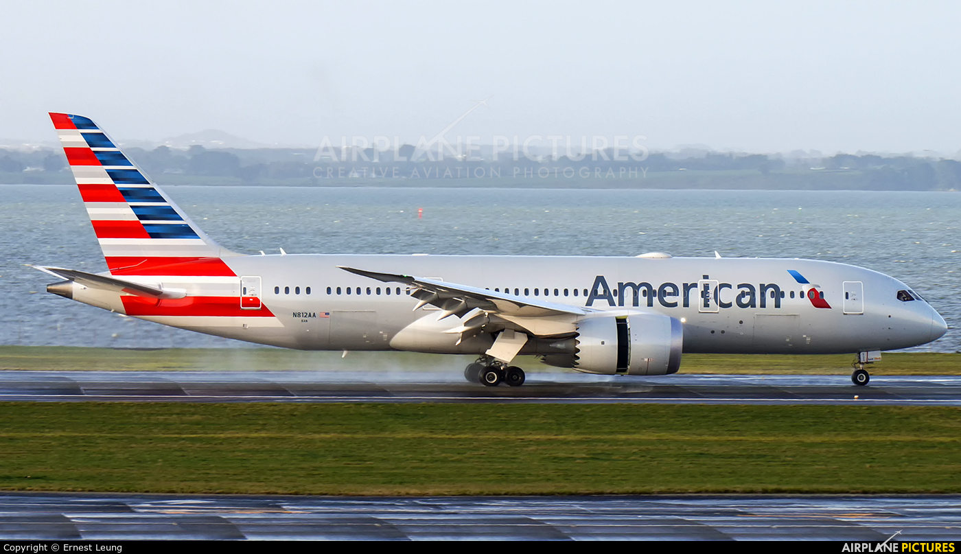 American Airlines N812AA aircraft at Auckland Intl