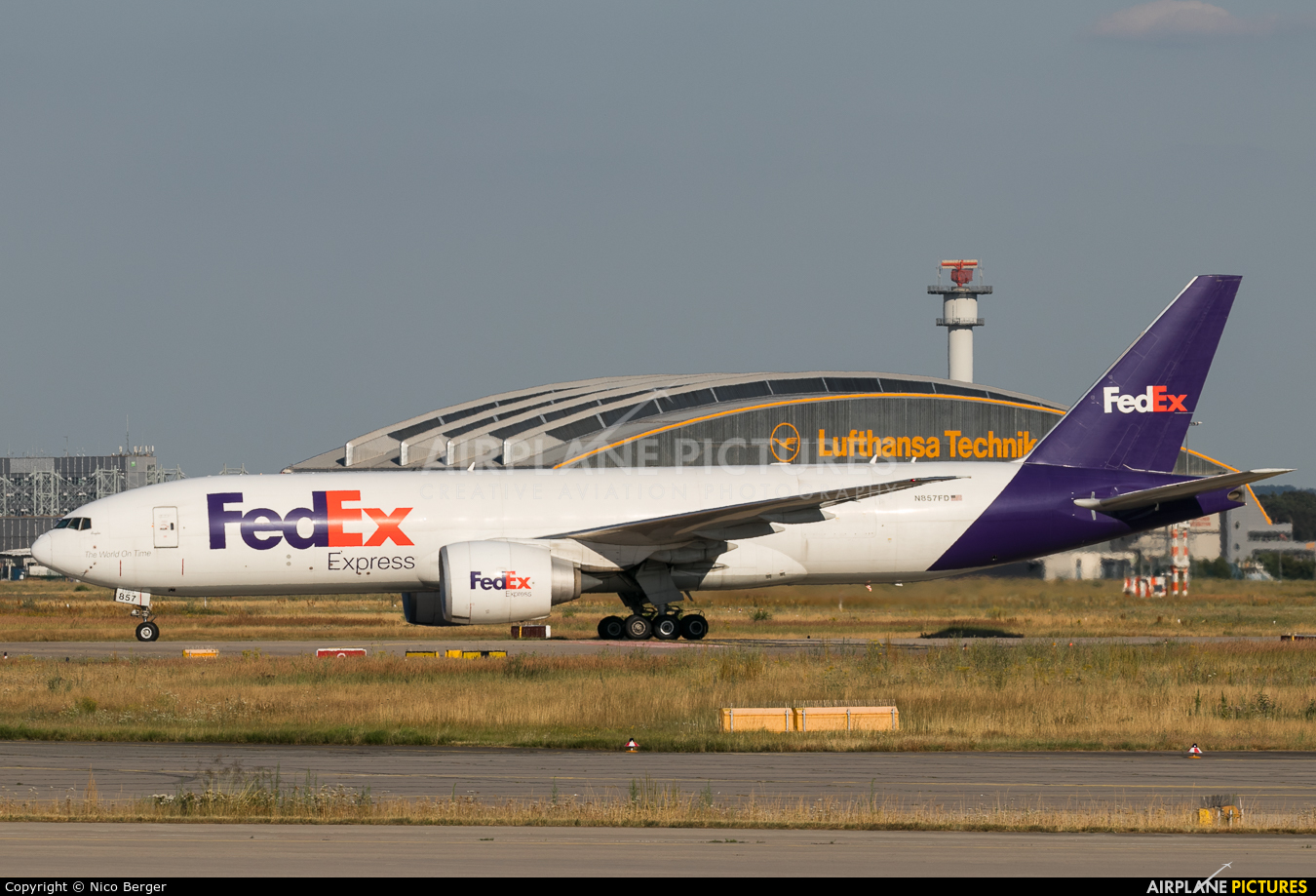 FedEx Federal Express N857FD aircraft at Frankfurt