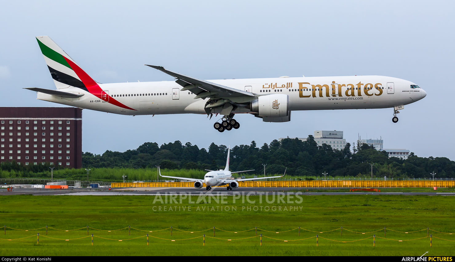 Emirates Airlines A6-EBR aircraft at Tokyo - Narita Intl
