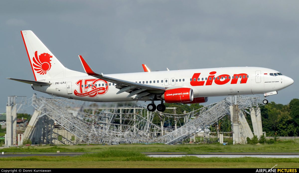 Lion Airlines PK-LPJ aircraft at Off Airport - Indonesia
