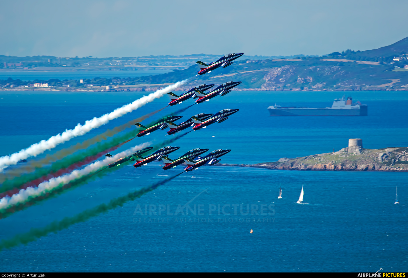 Italy - Air Force "Frecce Tricolori" - aircraft at Bray - Off Airport