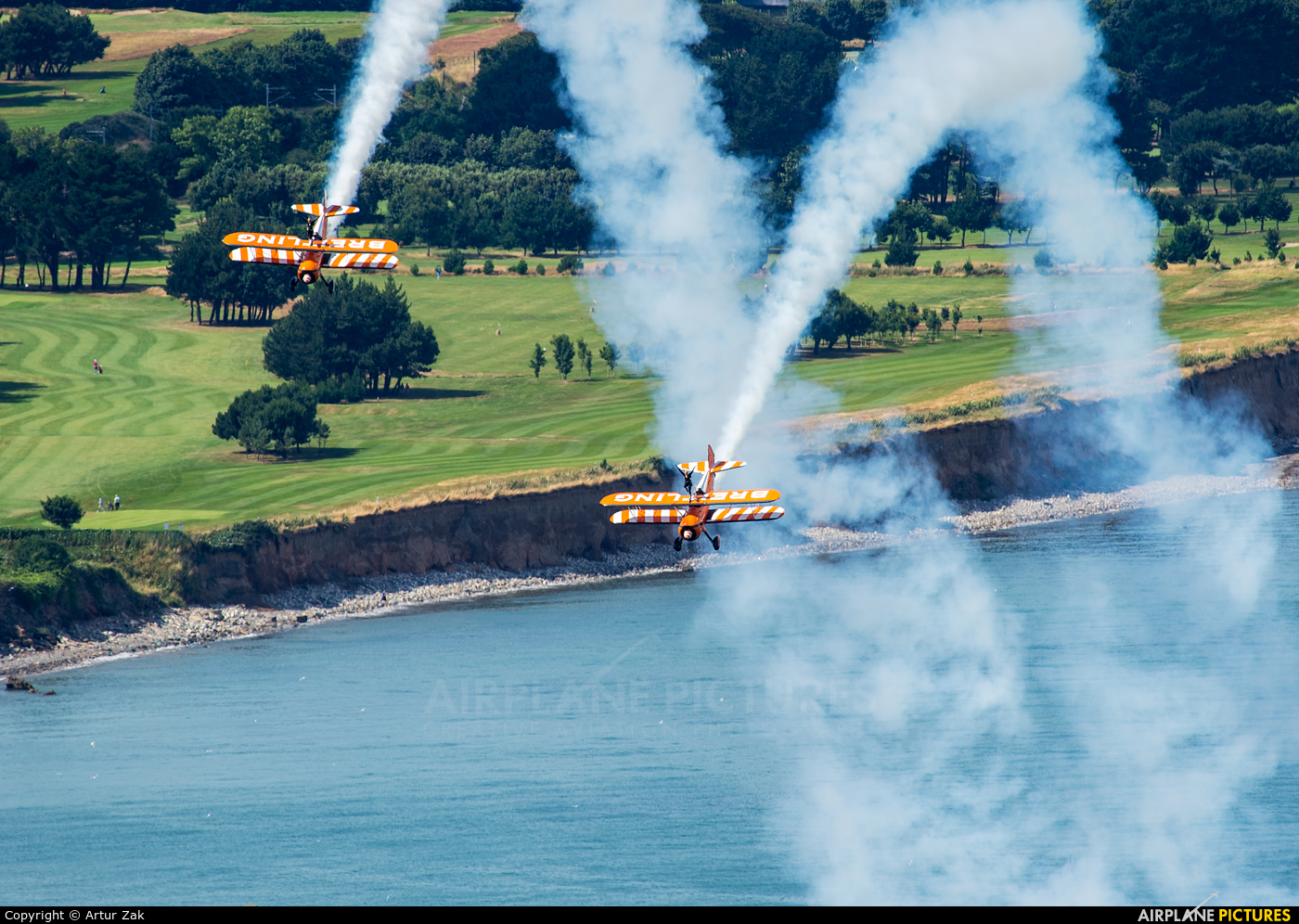 Breitling Wingwalkers - aircraft at Bray - Off Airport