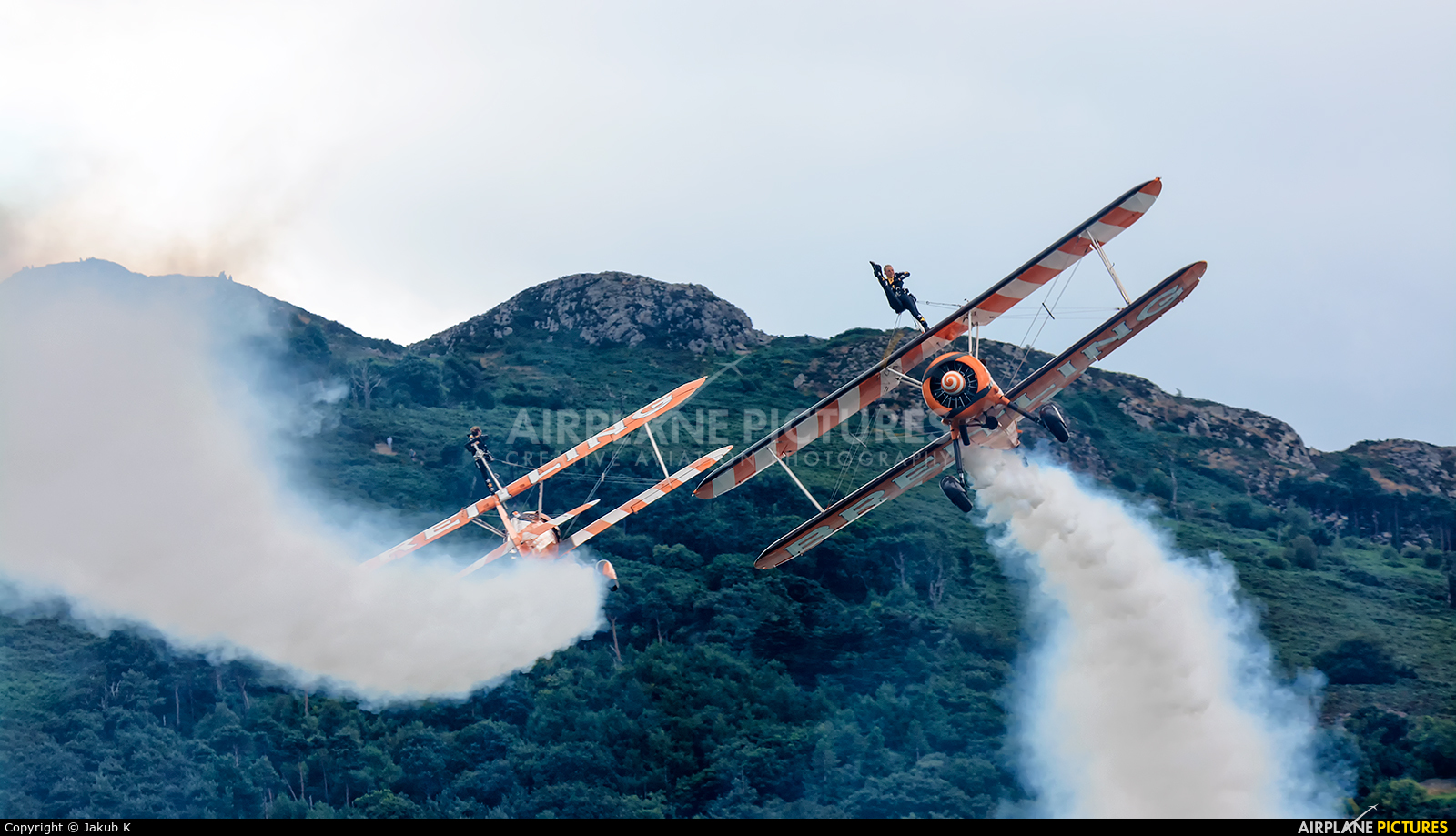 Breitling Wingwalkers N707TJ aircraft at Bray - Off Airport