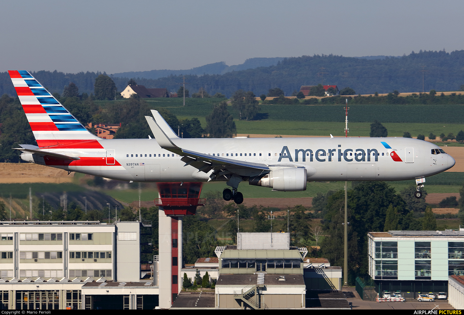 American Airlines N397AN aircraft at Zurich