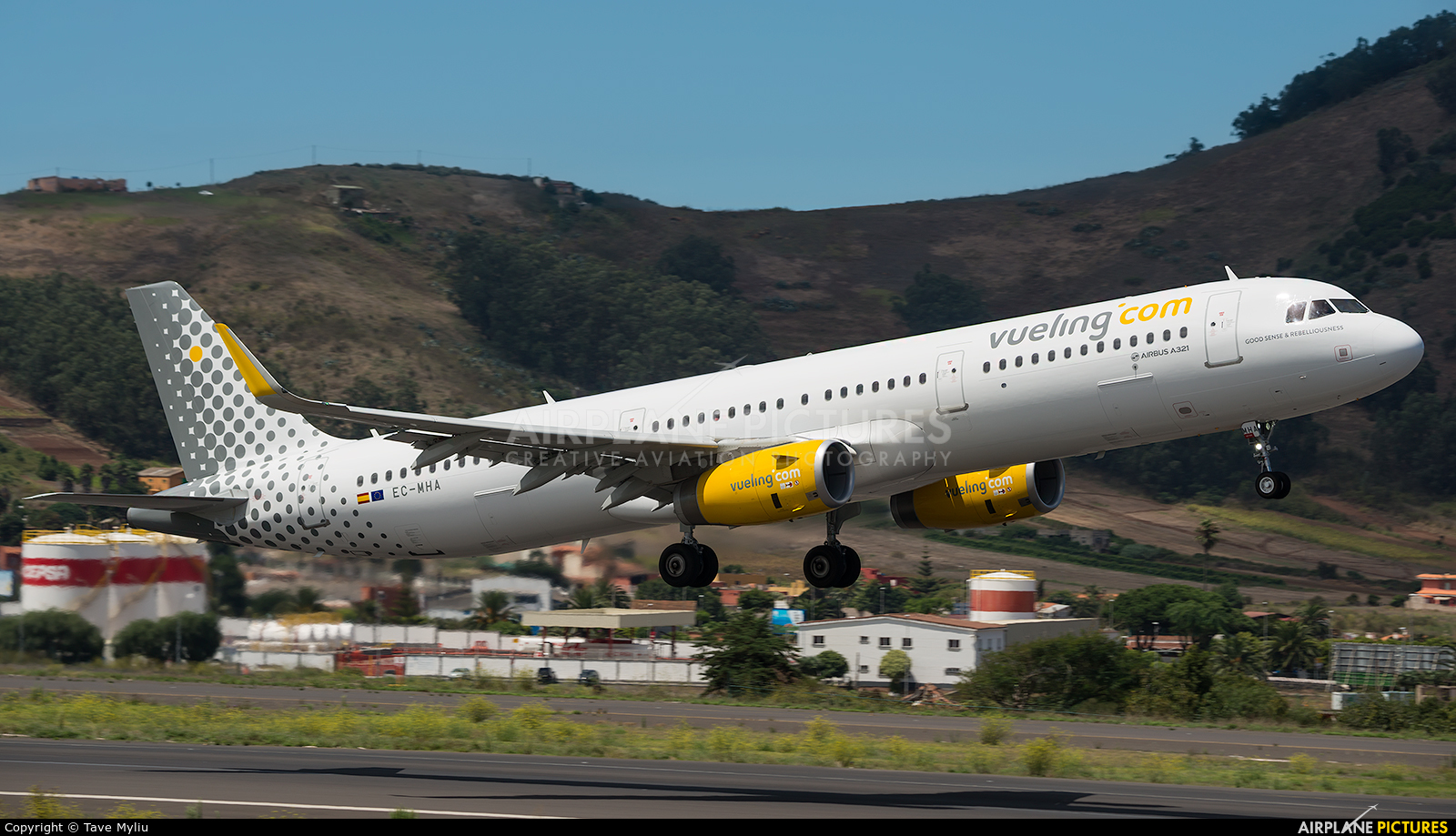 Vueling Airlines EC-MHA aircraft at Tenerife Norte - Los Rodeos