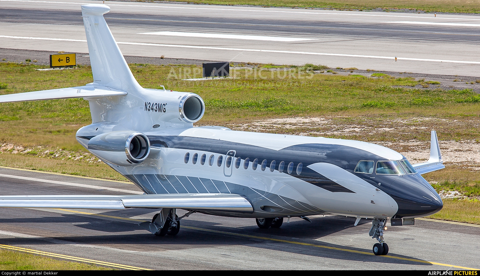 Private N343MG aircraft at Sint Maarten - Princess Juliana Intl