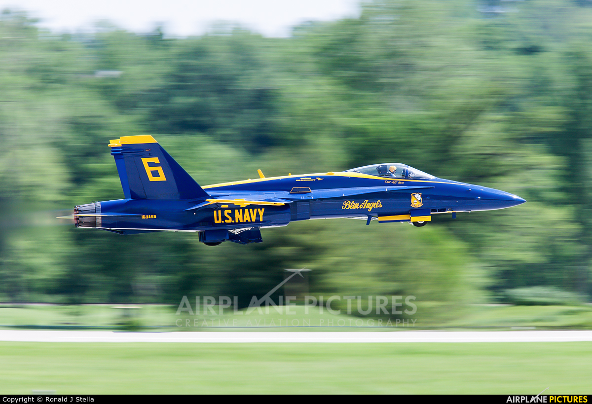 USA - Navy : Blue Angels 163455 aircraft at Spirit of St. Louis Airport