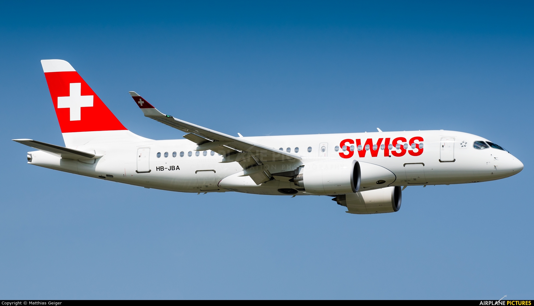 Swiss HB-JBA aircraft at Zurich