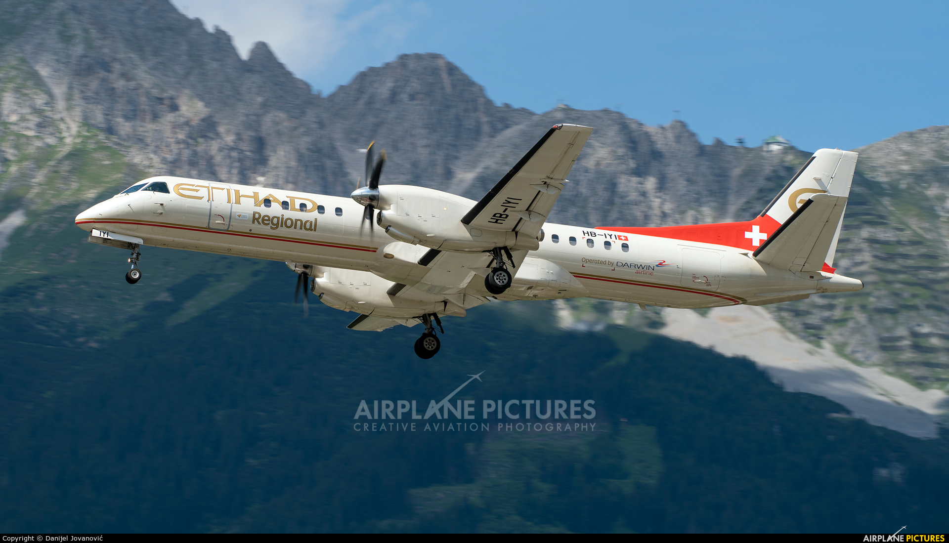 Etihad Regional - Darwin Airlines HB-IYI aircraft at Innsbruck