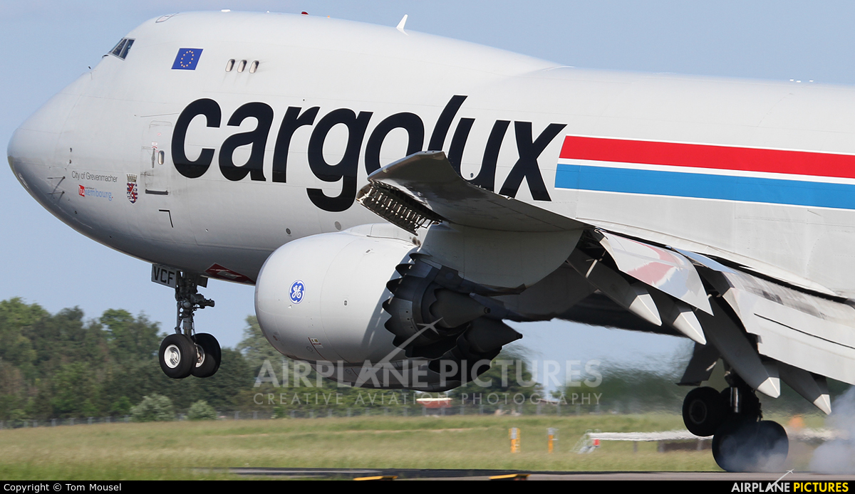 Cargolux LX-VCF aircraft at Luxembourg - Findel