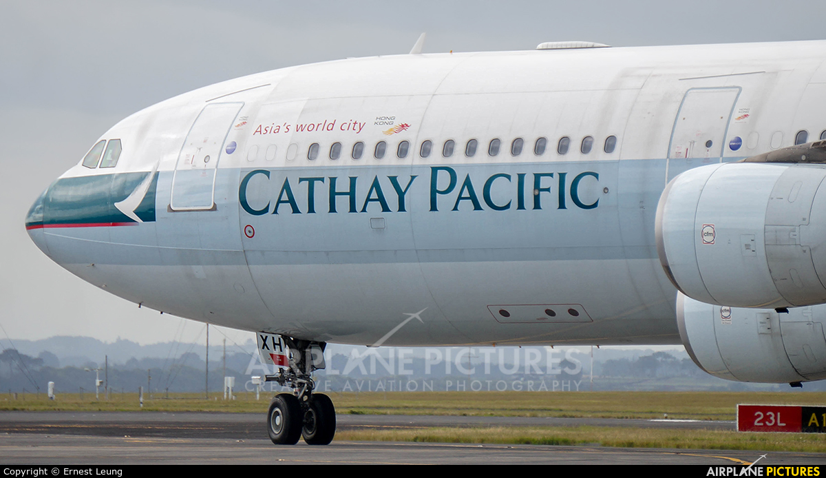 Cathay Pacific B-HXH aircraft at Auckland Intl