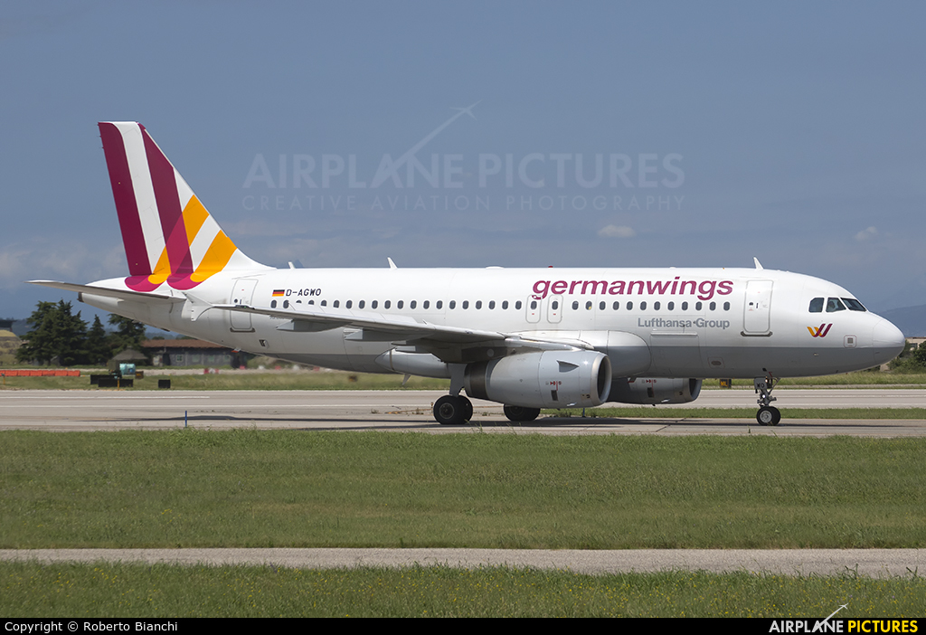 Germanwings D-AGWO aircraft at Verona - Villafranca