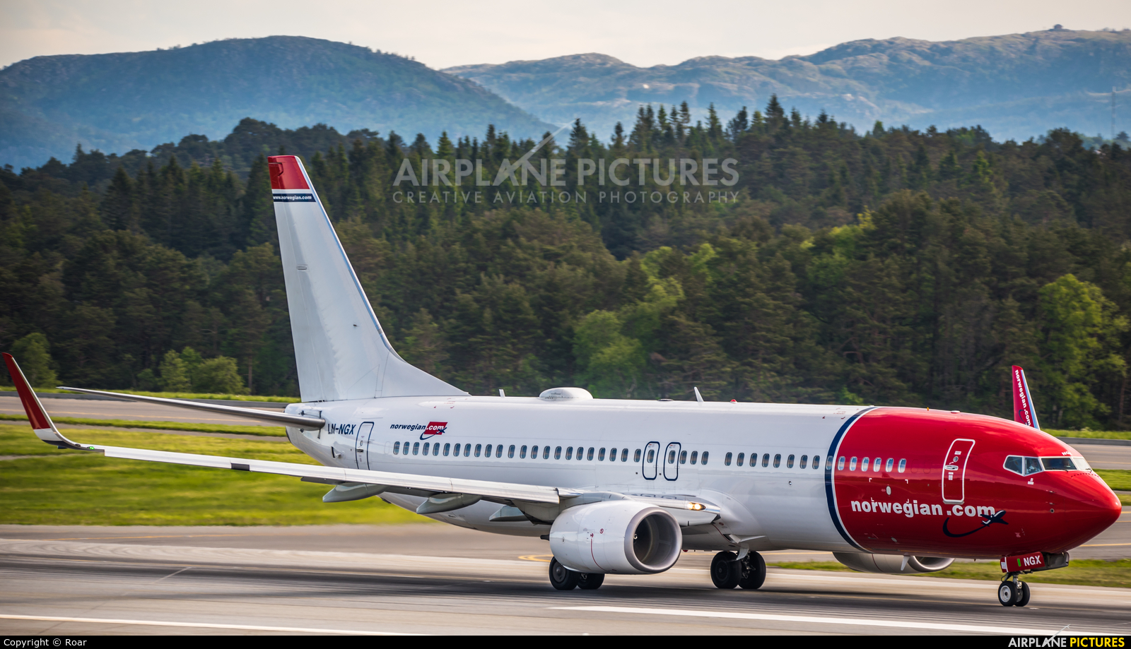 Norwegian Air Shuttle LN-NGX aircraft at Bergen - Flesland