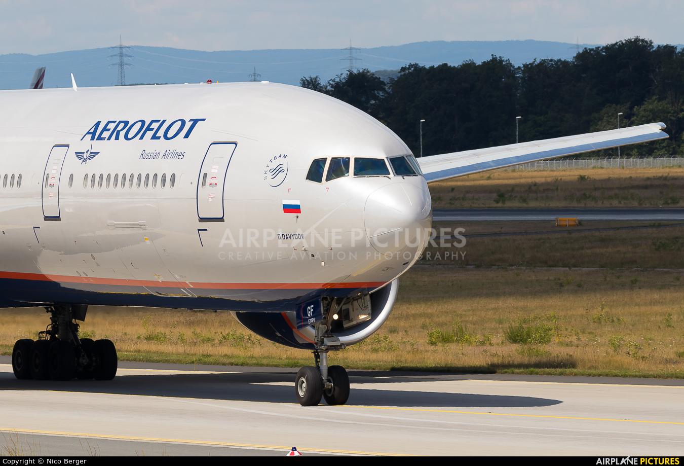 Aeroflot VP-BGF aircraft at Frankfurt