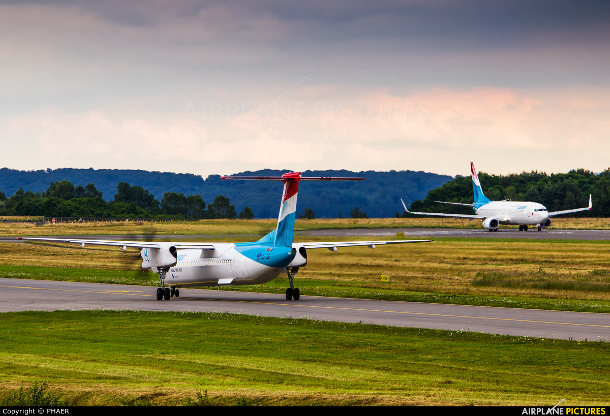 Luxair LX-LGF aircraft at Luxembourg - Findel