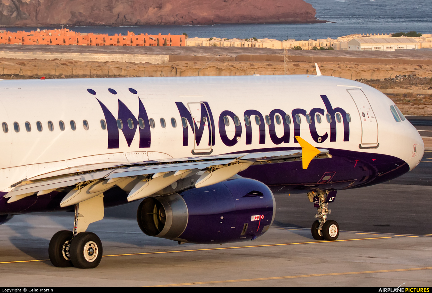 Monarch Airlines G-ZBAF aircraft at Tenerife Sur - Reina Sofia