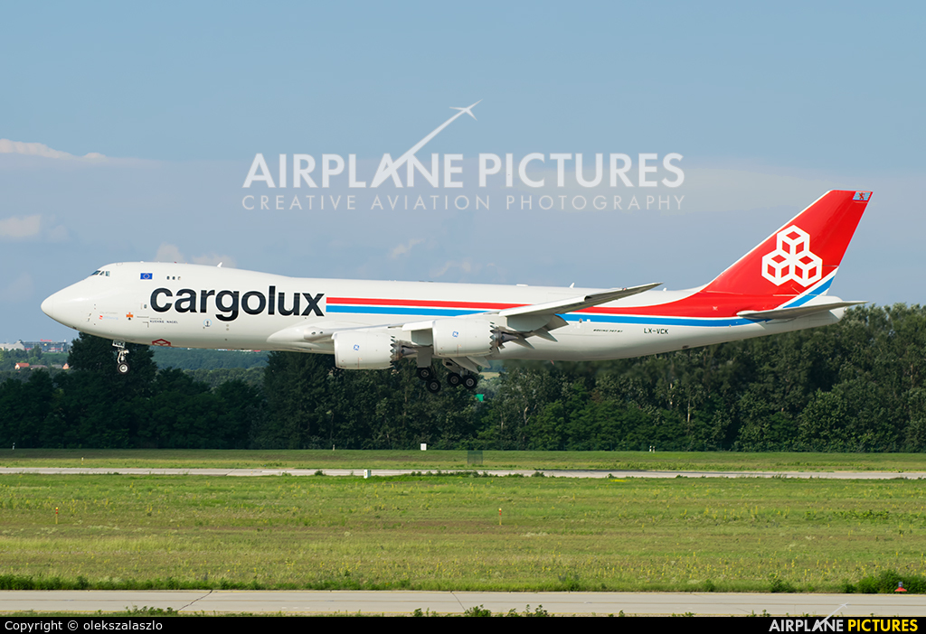 Cargolux LX-VCK aircraft at Budapest Ferenc Liszt International Airport