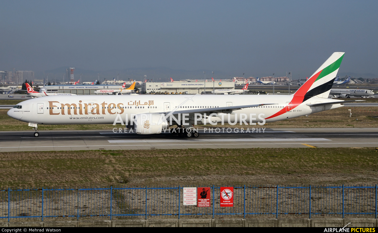 Emirates Airlines A6-EGU aircraft at Istanbul - Ataturk