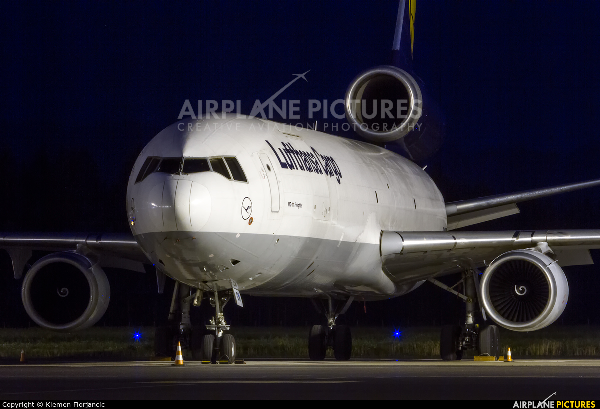Lufthansa Cargo D-ALCN aircraft at Ljubljana - Brnik