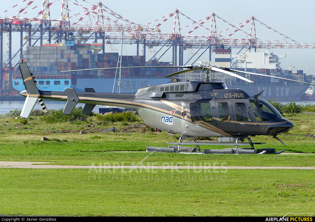 Private ZS-RUE aircraft at V&amp;A Waterfront Heliport