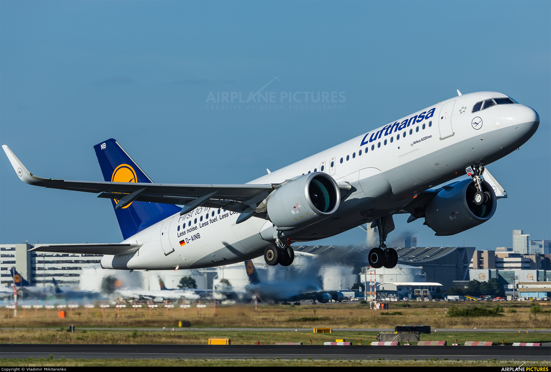 Lufthansa D-AINB aircraft at Frankfurt