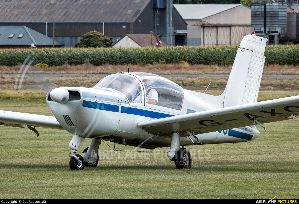Private G-AXOS aircraft at Shobdon Airfield 
