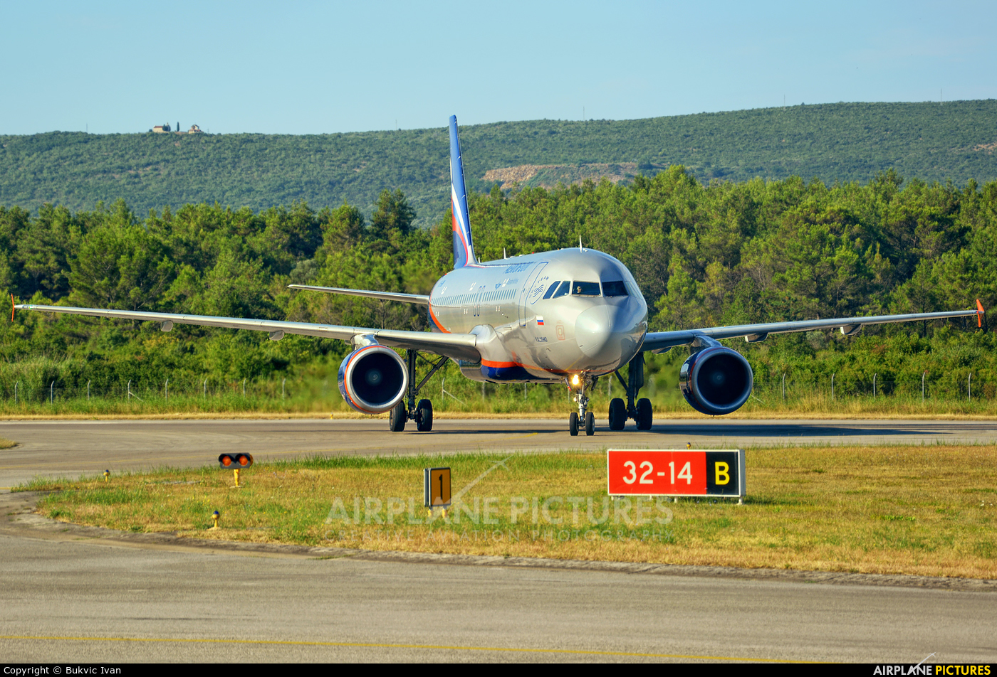 Aeroflot VQ-BIW aircraft at Tivat