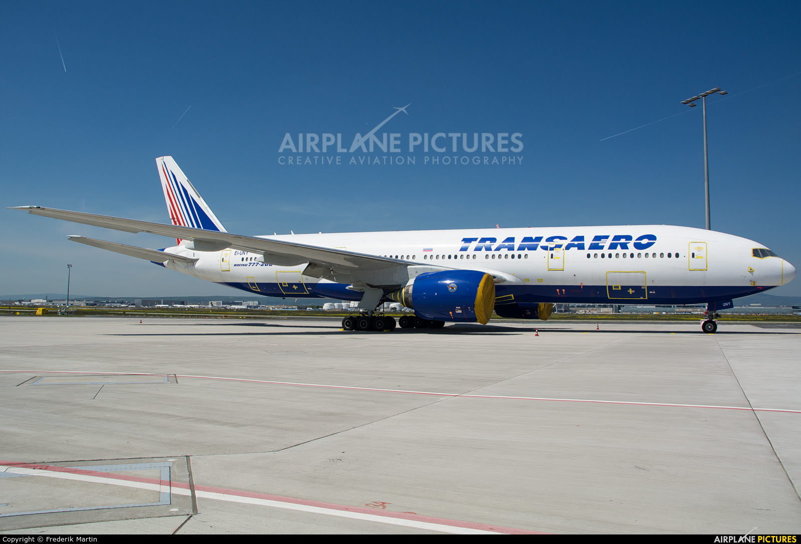 Transaero Airlines EI-UNY aircraft at Frankfurt