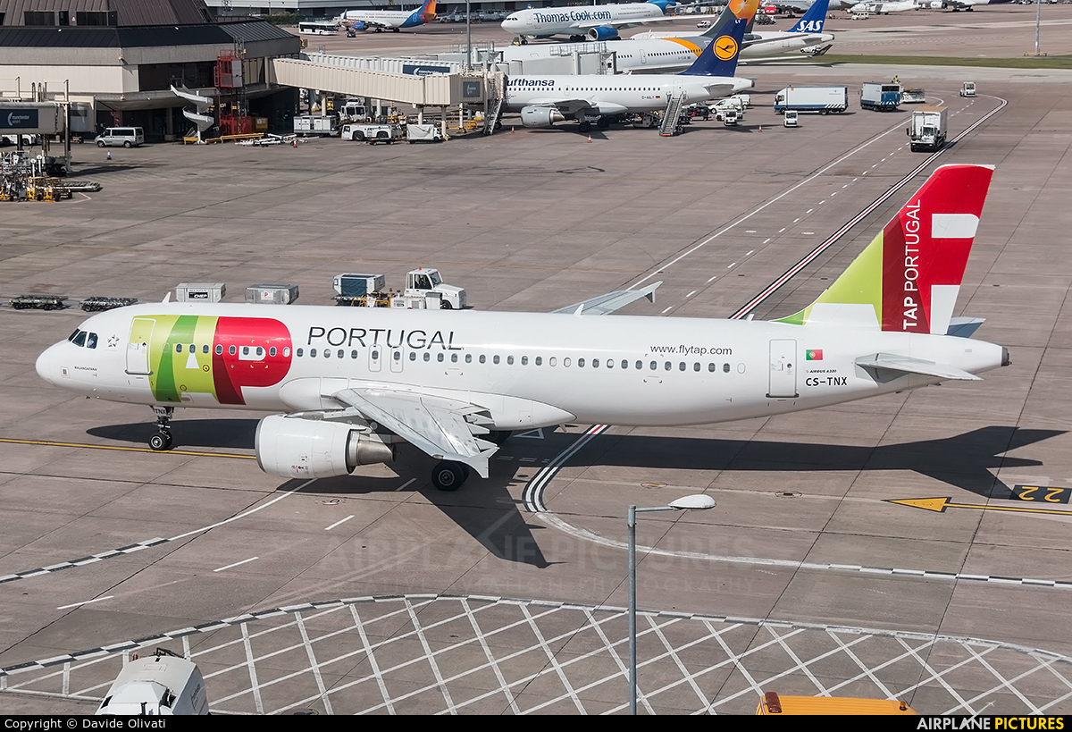 TAP Portugal CS-TNX aircraft at Manchester