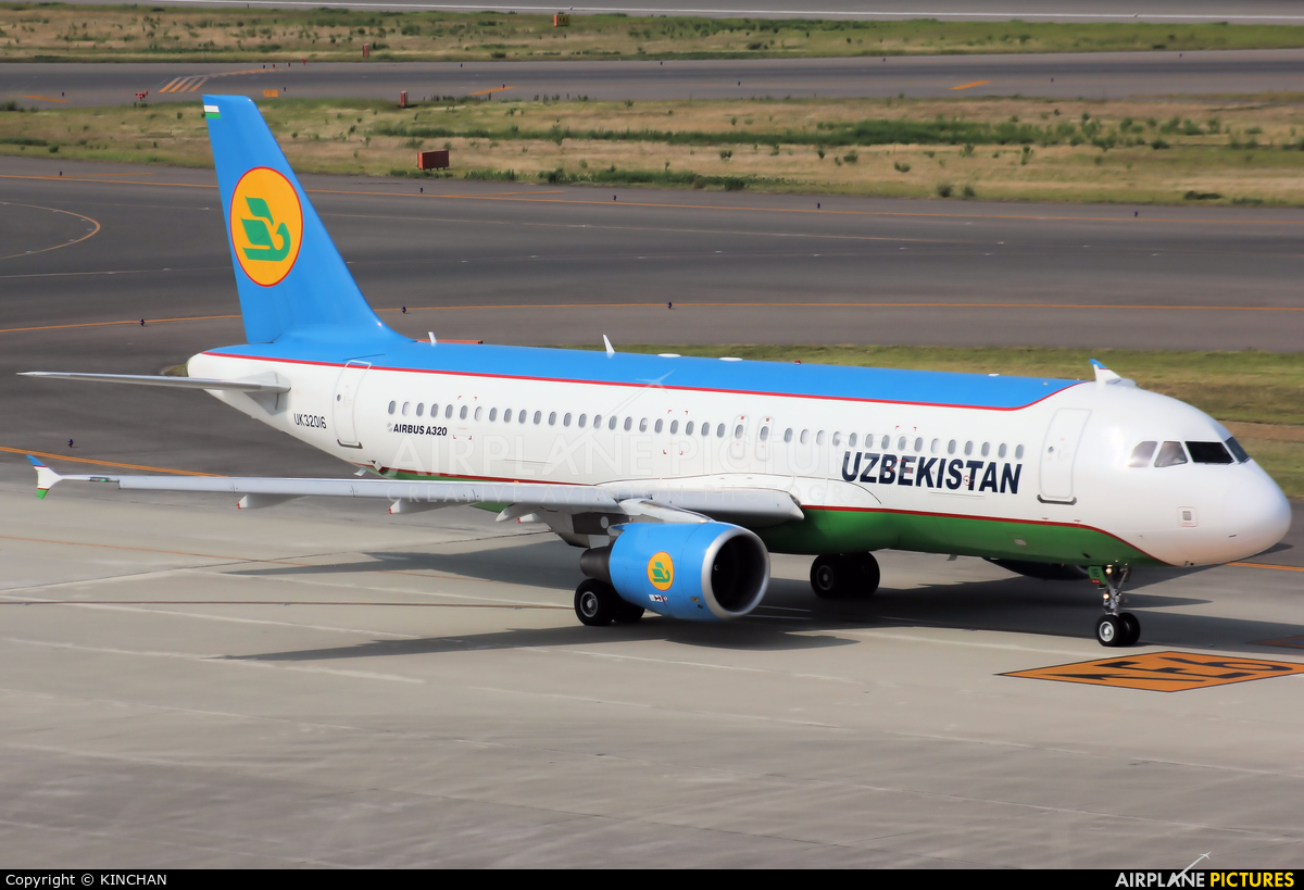 Uzbekistan Airways UK32016 aircraft at Chubu Centrair Intl