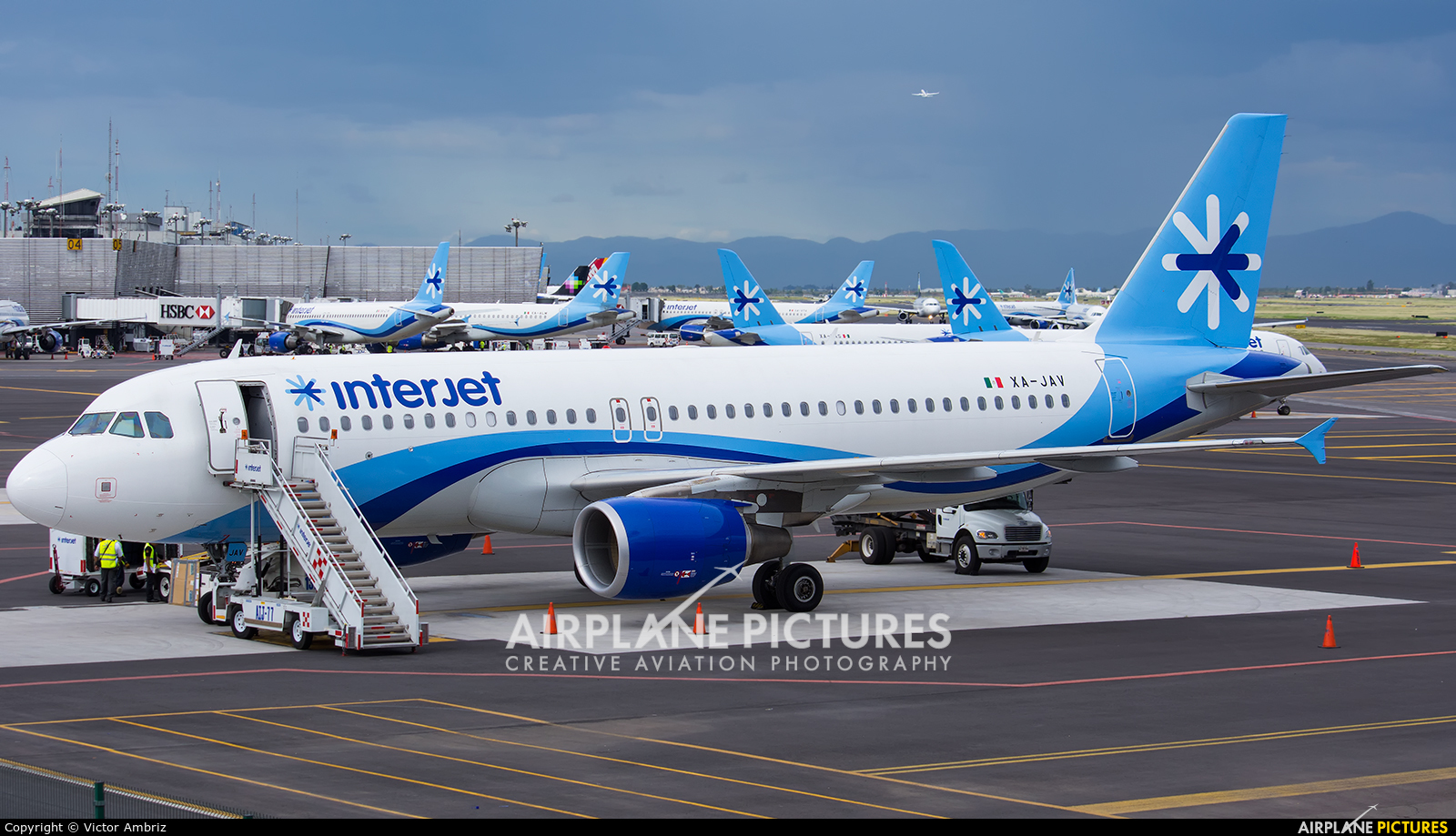 Interjet XA-JAV aircraft at Mexico City - Licenciado Benito Juarez Intl