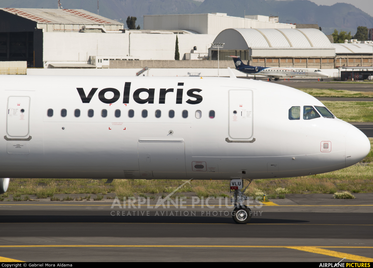 Volaris XA-VLU aircraft at Mexico City - Licenciado Benito Juarez Intl