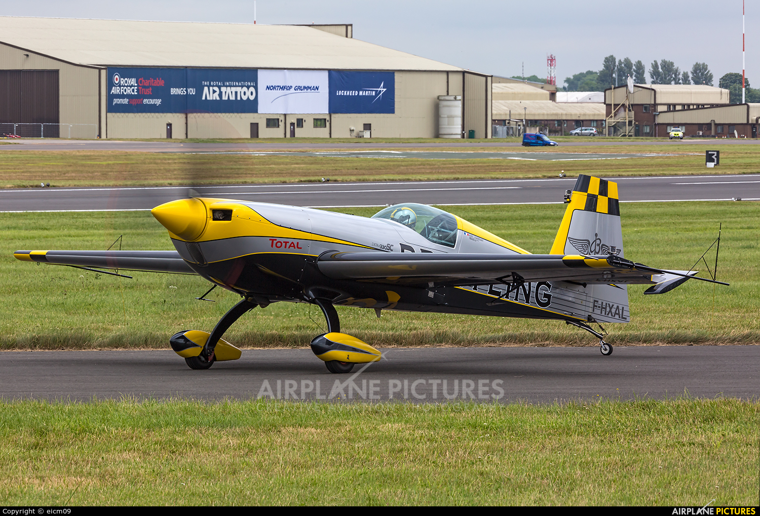 Aude Lemordant F-HXAL aircraft at Fairford