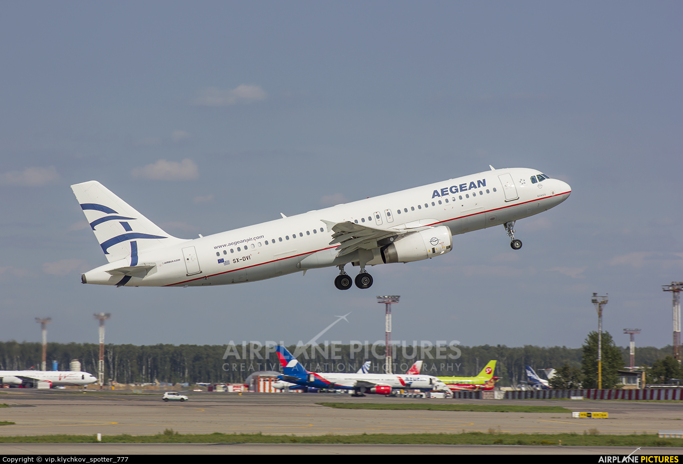 Aegean Airlines SX-DVI aircraft at Moscow - Domodedovo