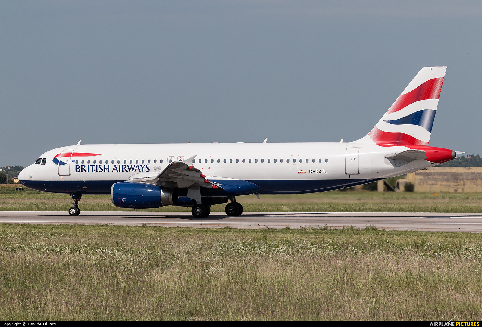 British Airways G-GATL aircraft at Verona - Villafranca