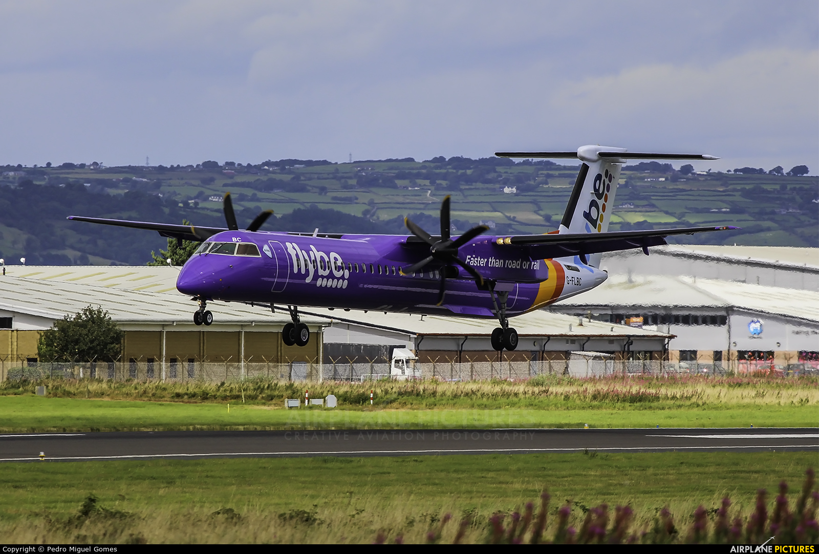 Flybe G-FLBC aircraft at Belfast City - George Best