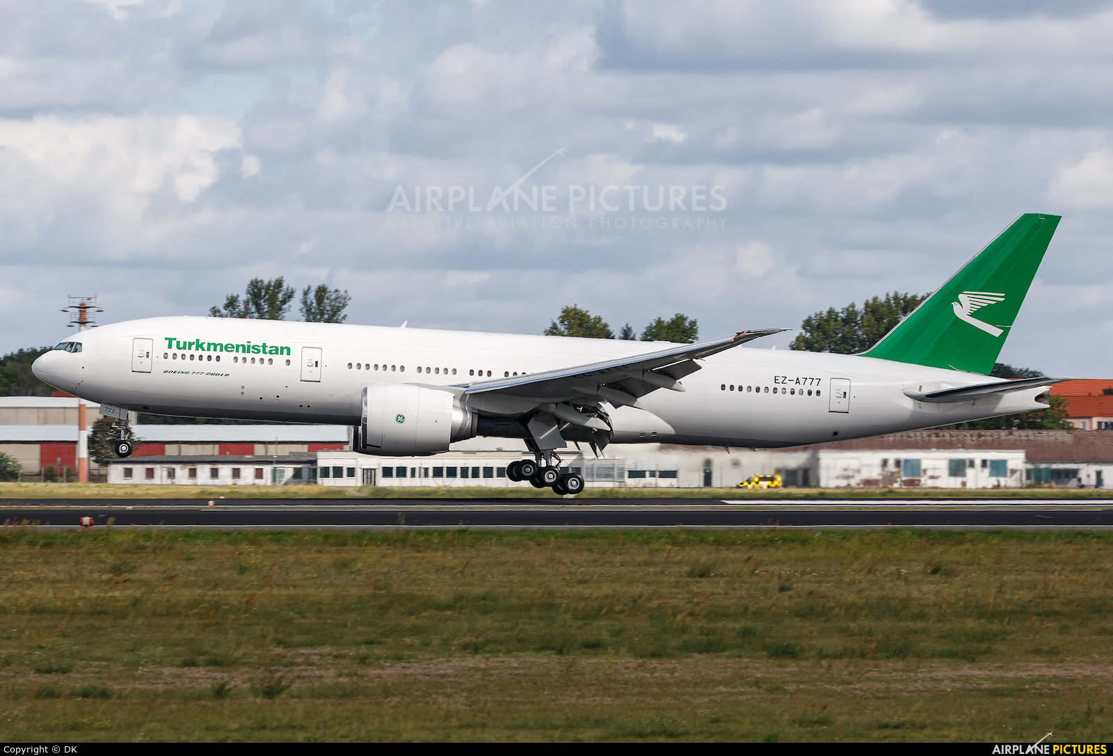 Turkmenistan Airlines EZ-A777 aircraft at Berlin - Tegel