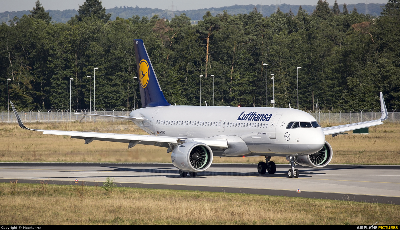 Lufthansa D-AINC aircraft at Frankfurt