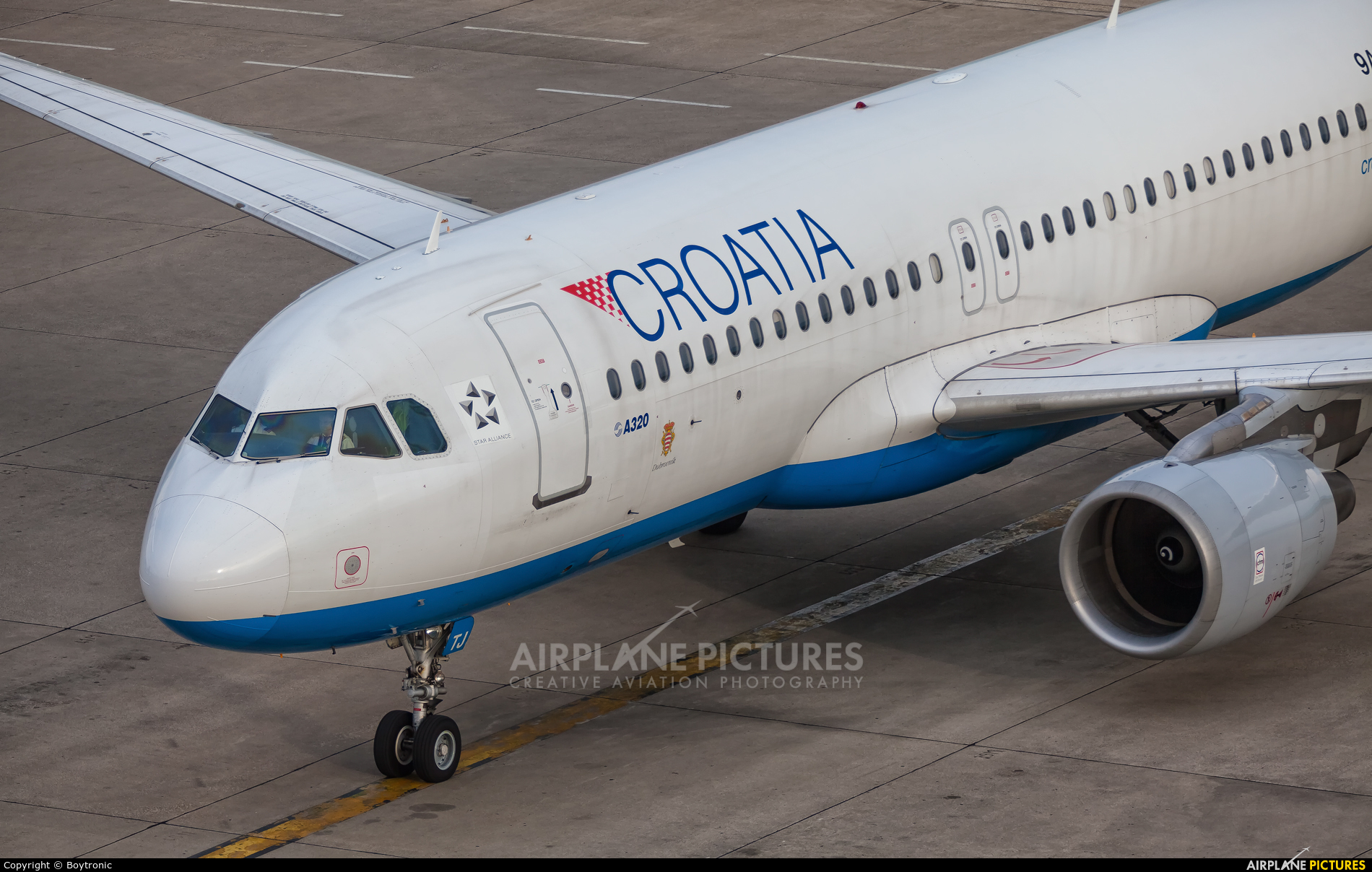 Croatia Airlines 9A-CTJ aircraft at Zagreb