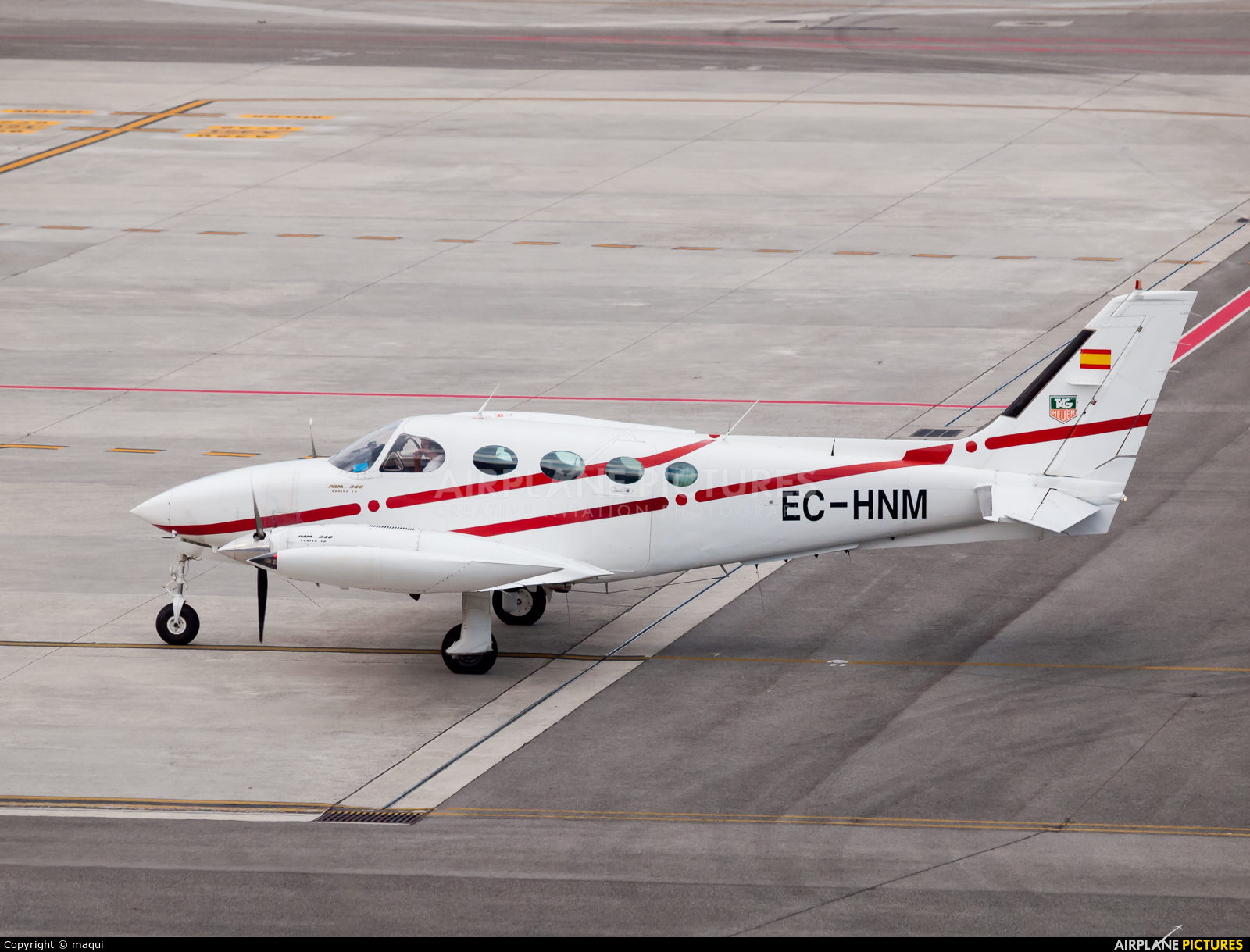 Private EC-HNM aircraft at La Coruña