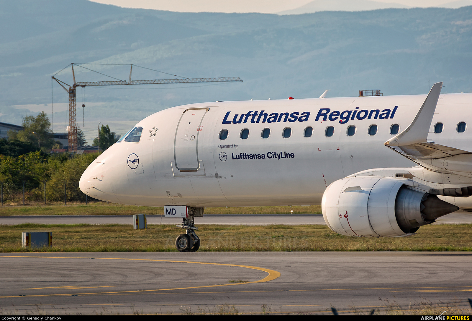 Lufthansa Regional - CityLine D-AEMD aircraft at Sofia