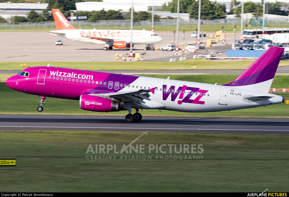 Wizz Air HA-LPO aircraft at Birmingham