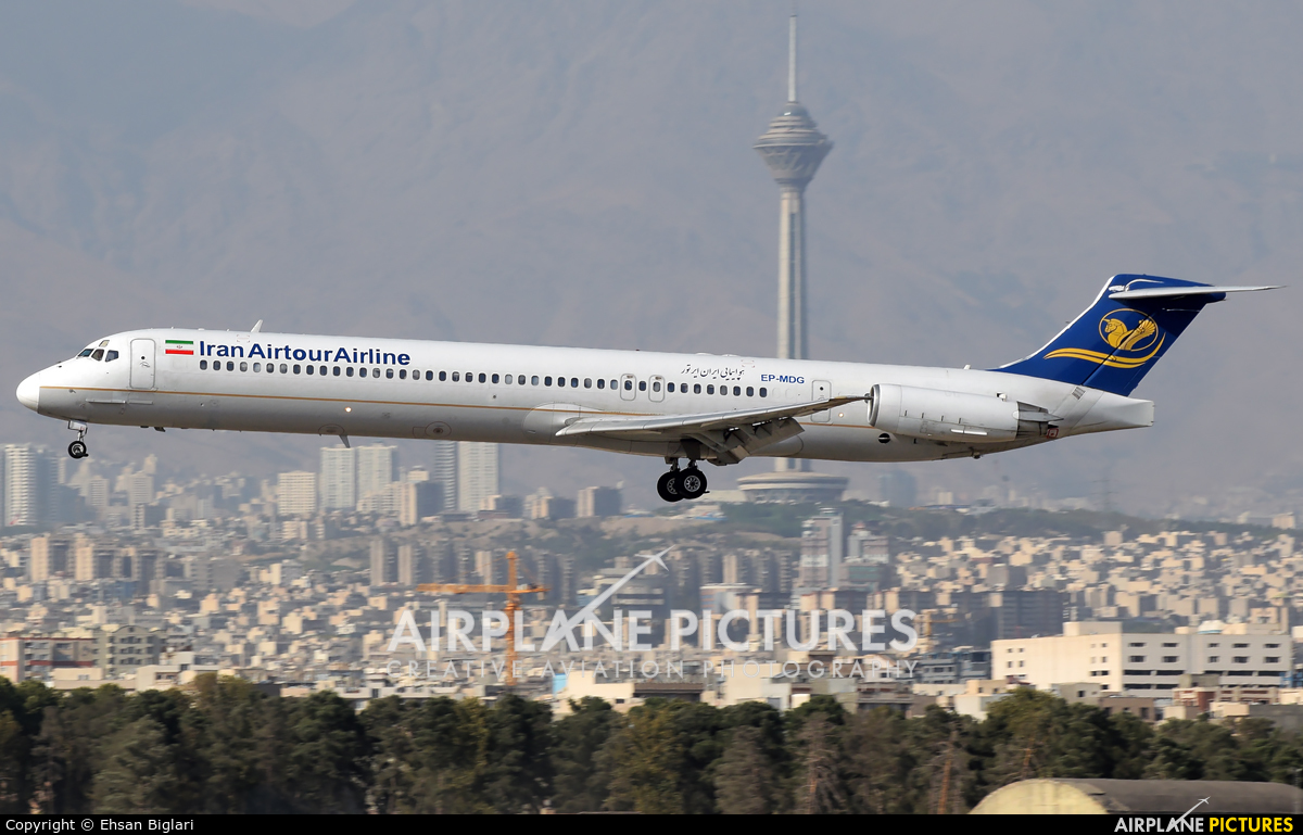 Iran Air Tours EP-MDG aircraft at Tehran - Mehrabad Intl