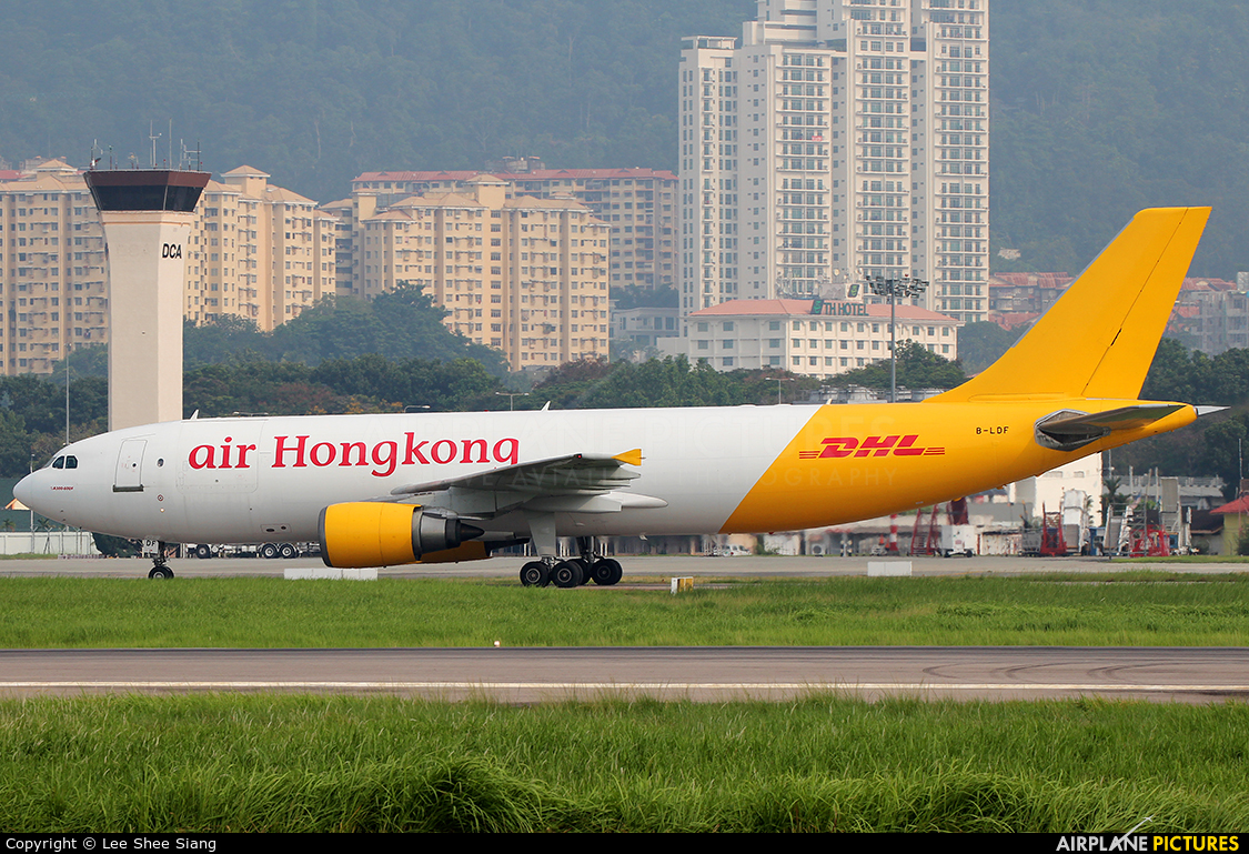 Air Hong Kong B-LDF aircraft at Penang Intl