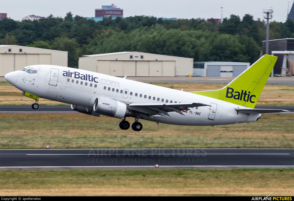 Air Baltic YL-BBE aircraft at Berlin - Tegel