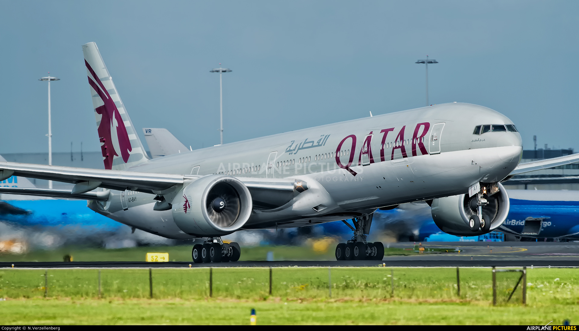 Qatar Airways A7-BAY aircraft at Amsterdam - Schiphol