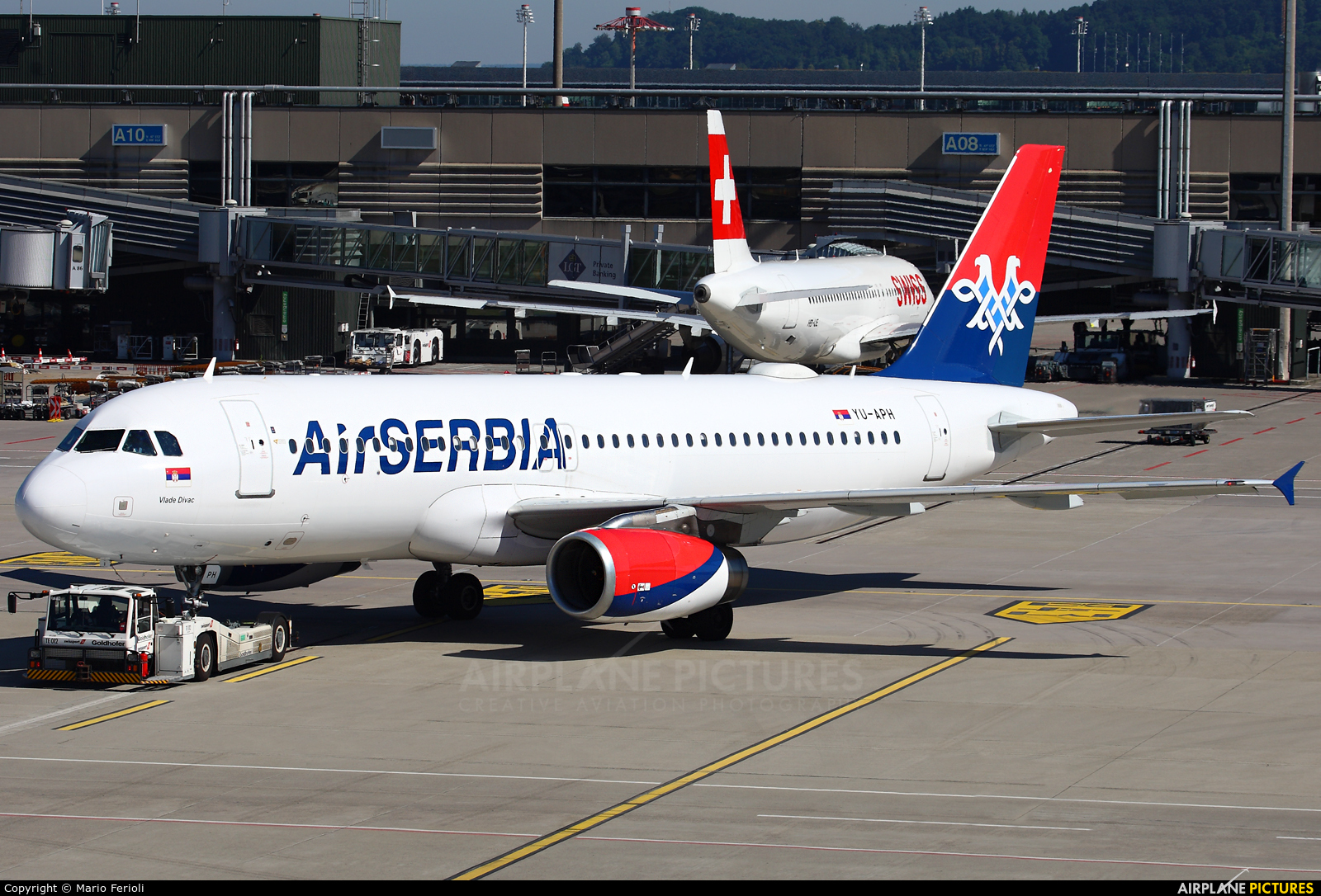Air Serbia YU-APH aircraft at Zurich